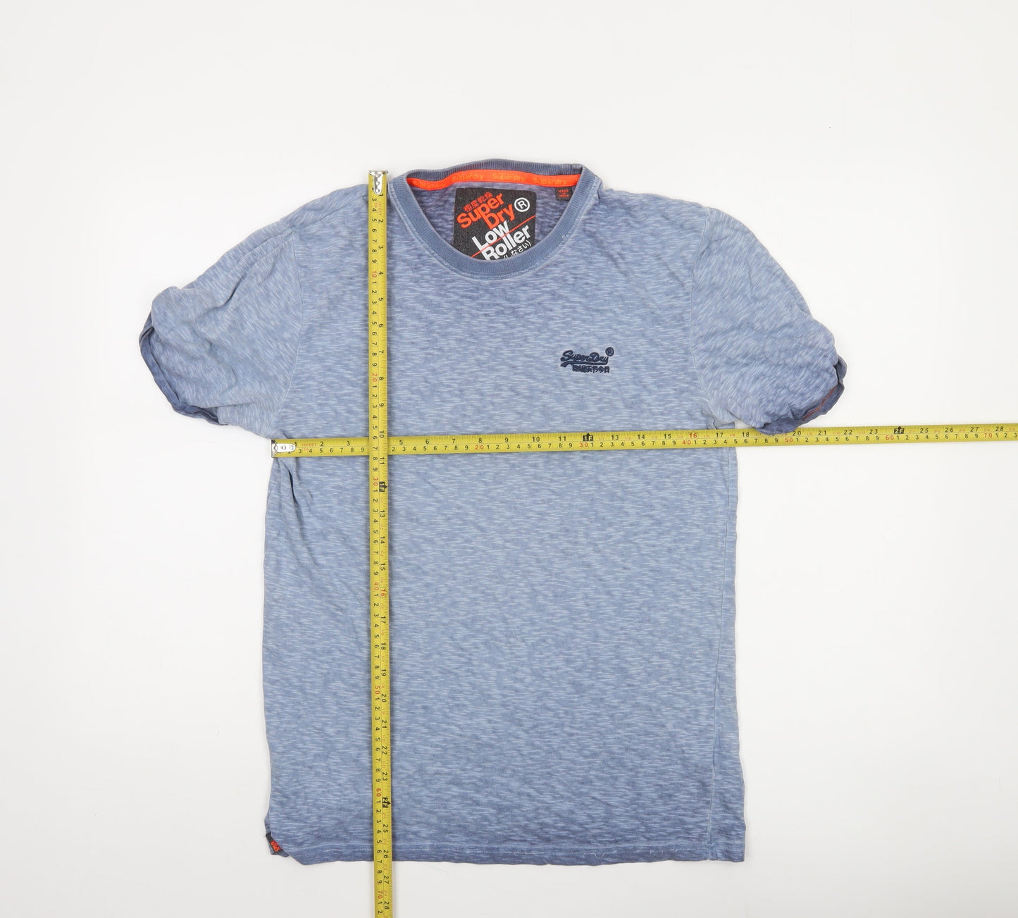 Superdry Men's Blue Crew Neck Short Sleeve Cotton T-Shirt M