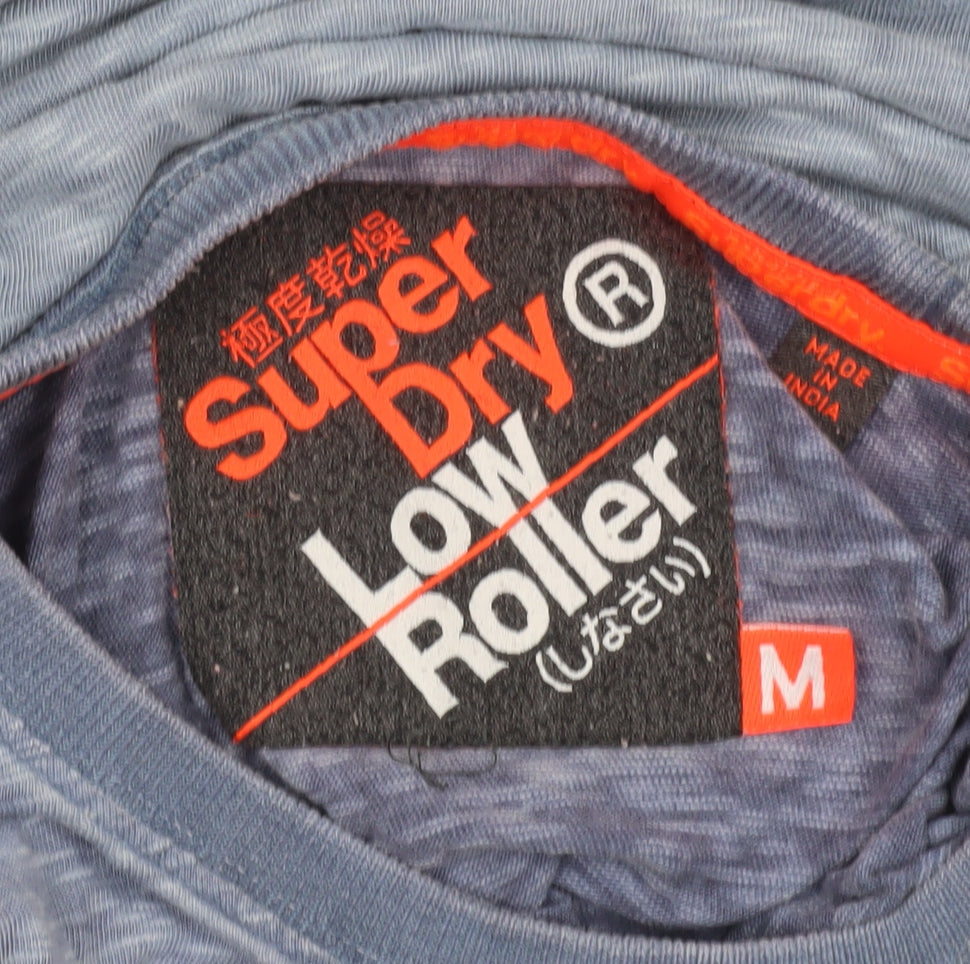 Superdry Men's Blue Crew Neck Short Sleeve Cotton T-Shirt M