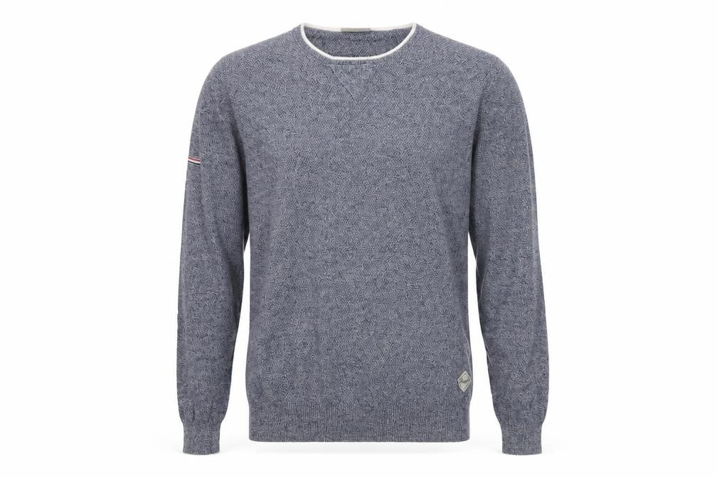 Diesel Men's Blue Cotton Crew Neck Pullover Jumper Size S