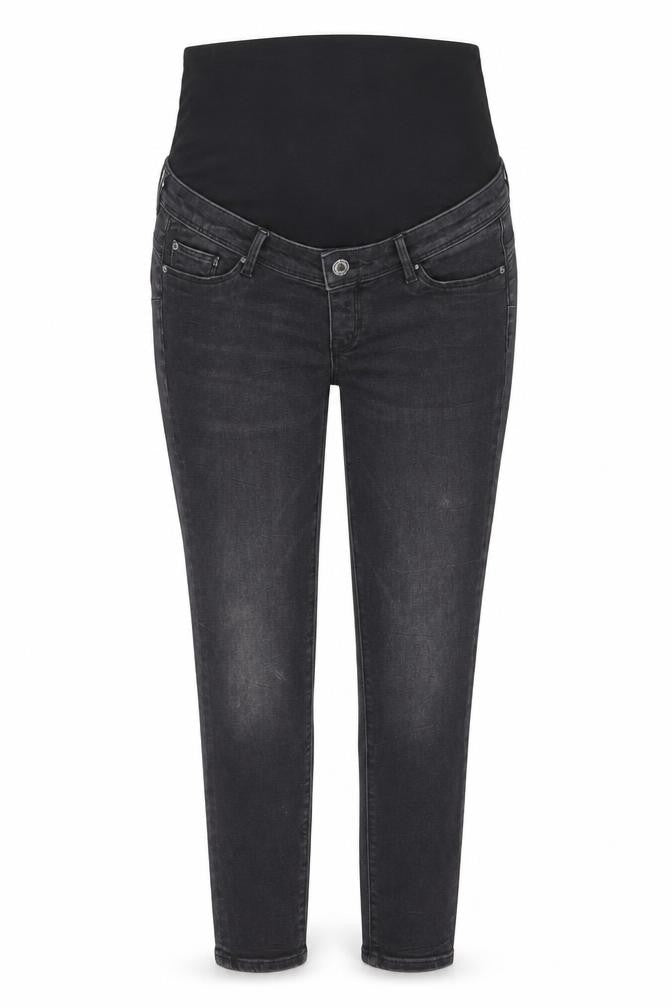 H&M Women Black Size 7 Jeggings Ankle High Rib Maternity Jeans