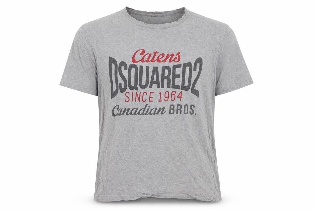 Dsquared2 Boys Grey Logo Print Cotton T-Shirt 8 Years
