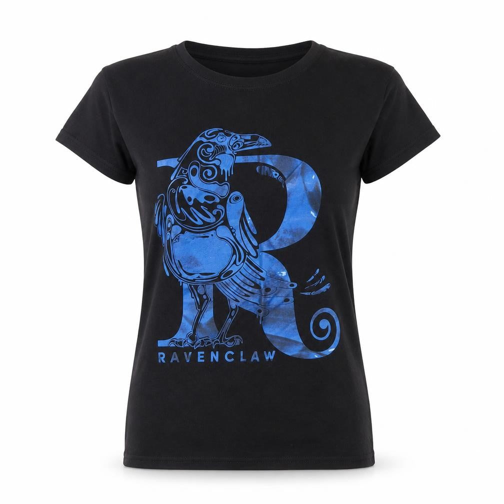 Fruit of the Loom Womens Black Ravenclaw Harry Potter T-Shirt Size S