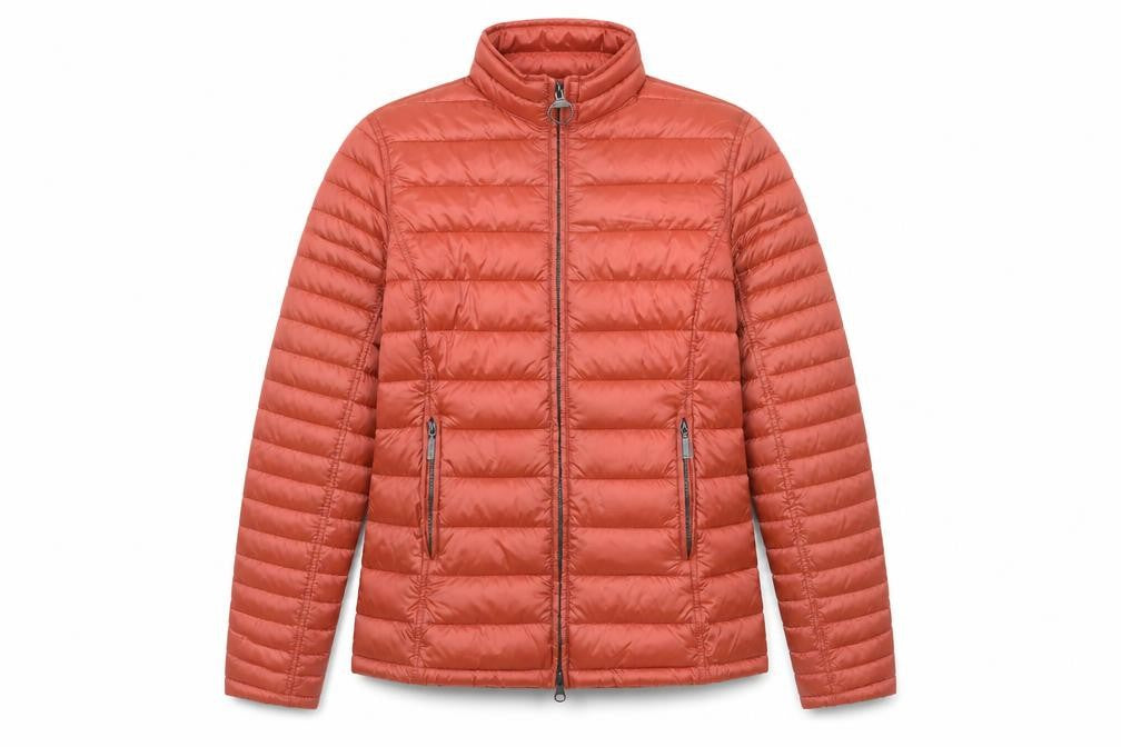 Barbour Women’s Brown Size 12 Puffer Jacket Quilted Full Zip