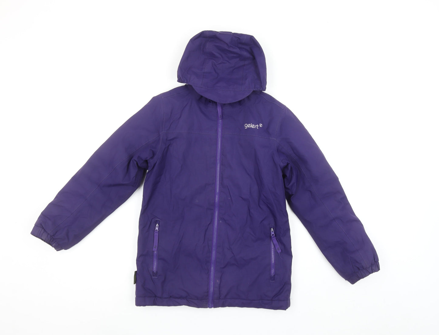 Gelert Girls Purple Hooded Puffer Jacket 9-10 Years Waterproof Winter Coat