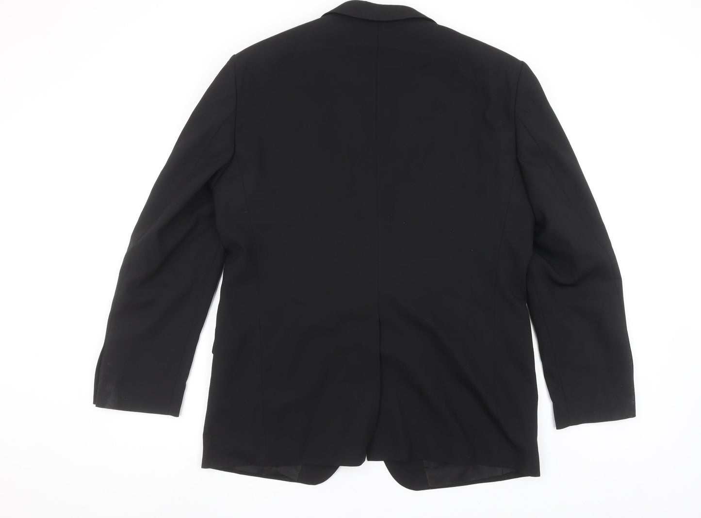 Roy Robson Men's Black Wool Blend 2-Button Formal Blazer Size 42