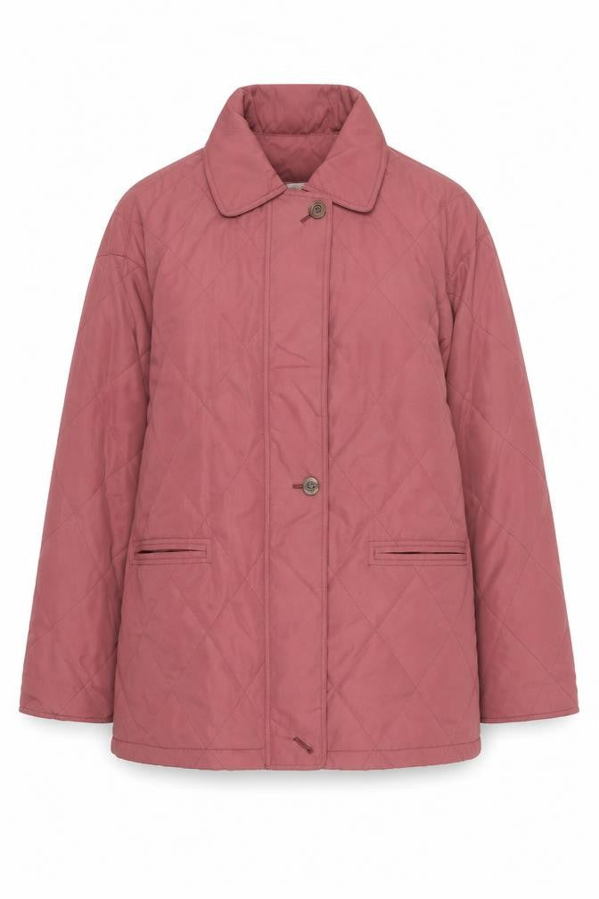 Klass Women’s Pink Quilted Mid-Length Jacket XL