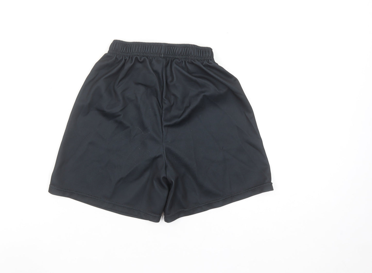 Azzurri Boys Black 9-10 Years Athletic Football Shorts