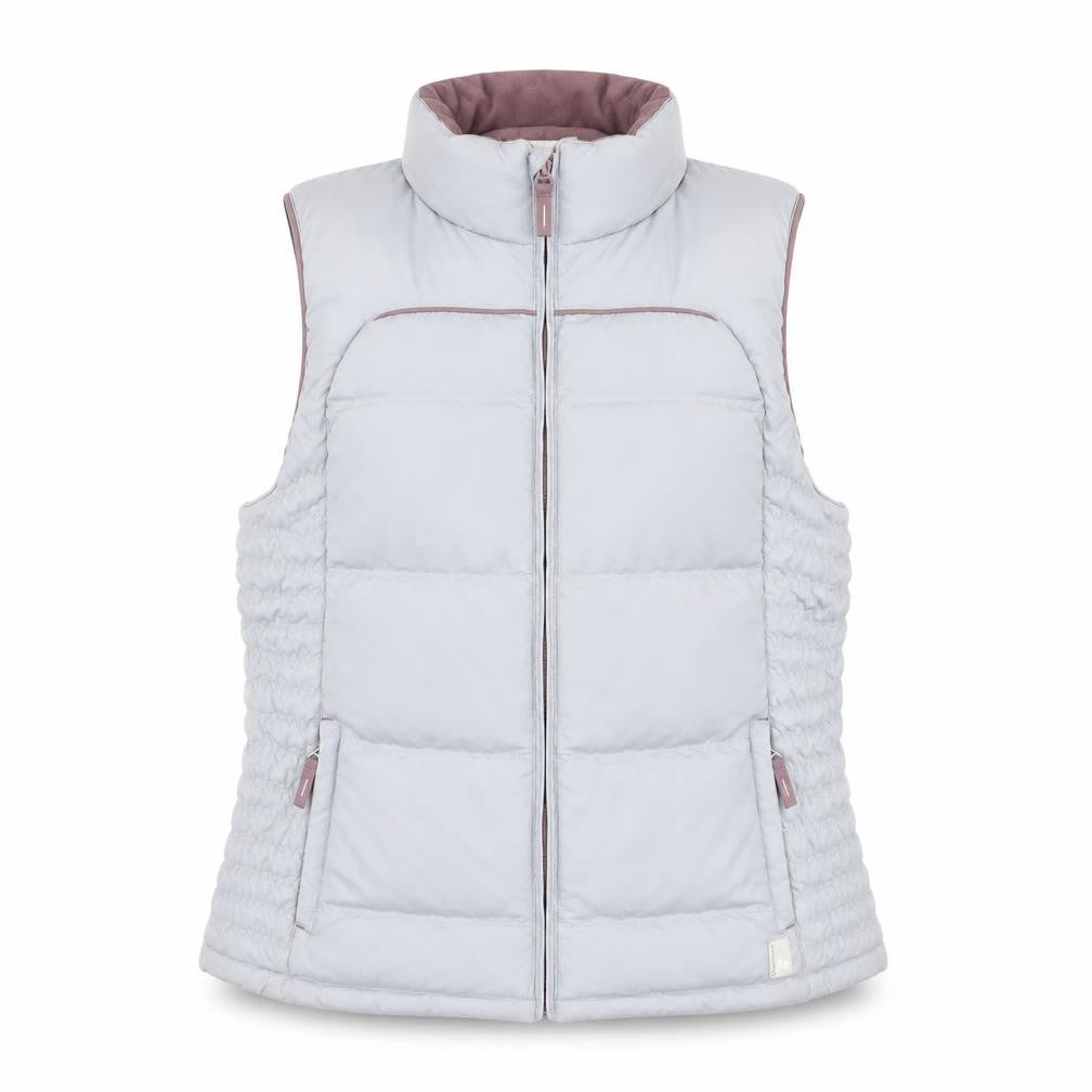 Quechua Women Grey 14 Puffer Ski Spirit Insulated Waistcoat