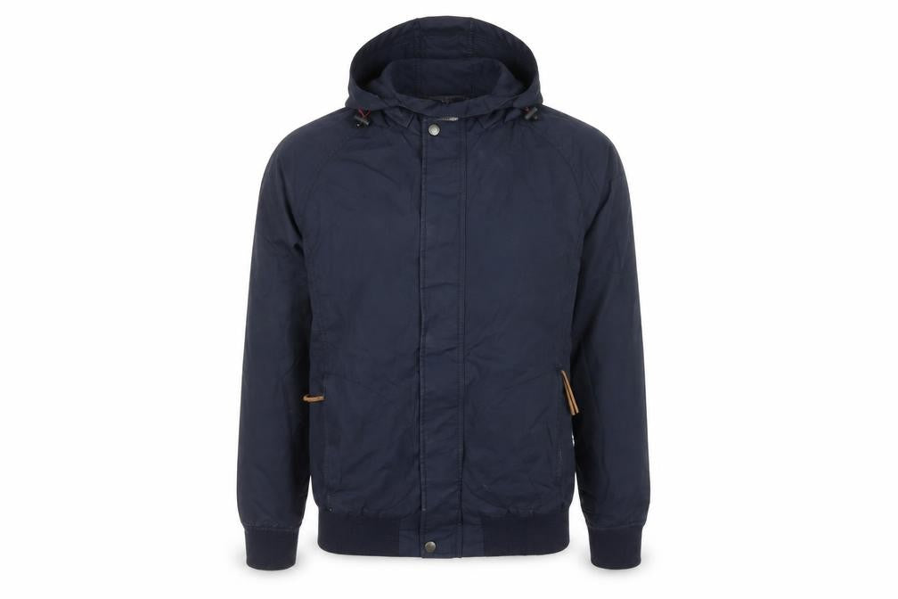 Fat Face Men's Blue Hooded Lightweight Windbreaker Jacket Medium