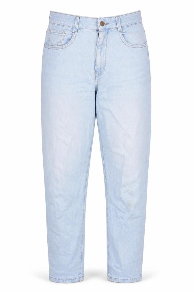 Zara Women Blue Mom Jeans Size 10 High Rise Relaxed Fit Denim