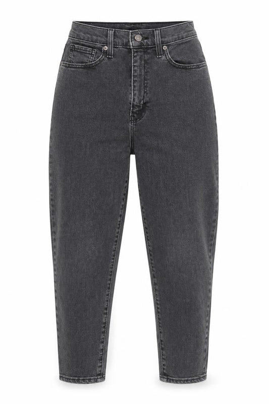 Levi's Women's Grey High Waisted Tapered Slim Jeans Size 28