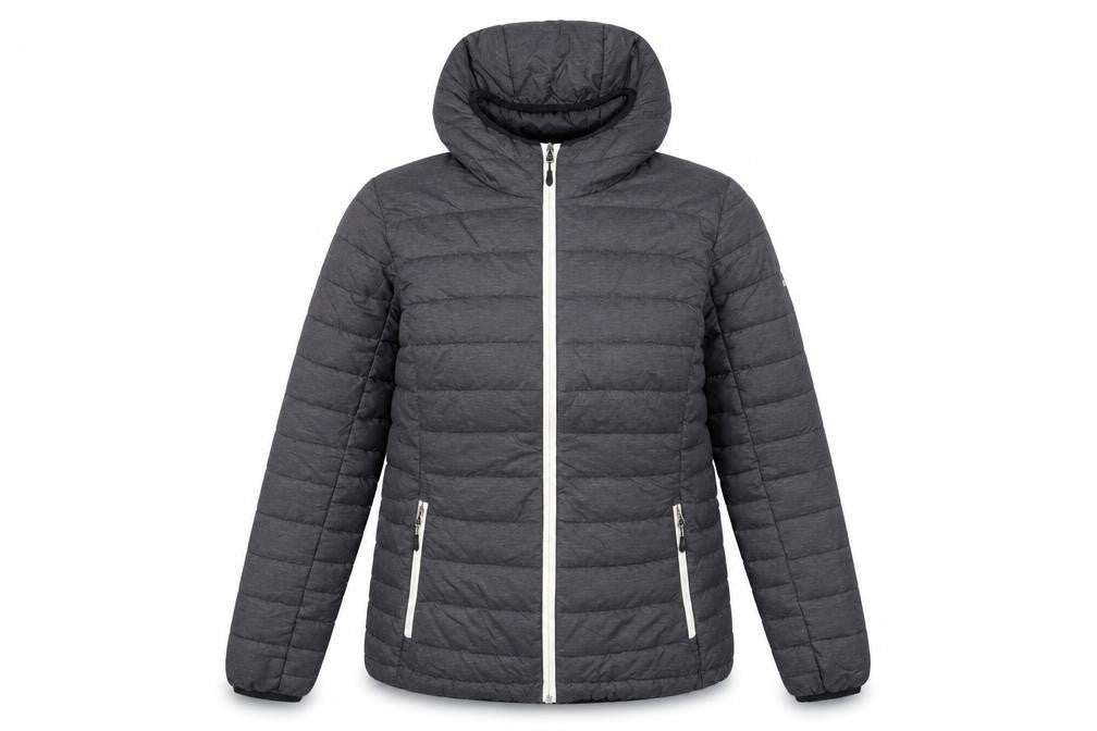 The Athlete's Foot Women's Grey Hooded Puffer Jacket Size M
