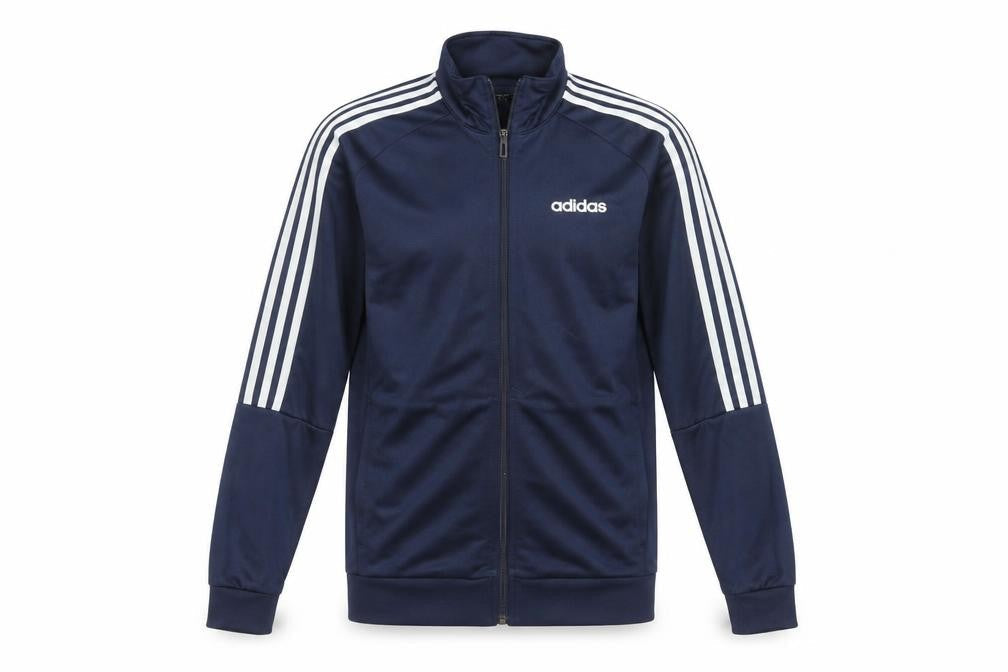 Adidas Men Blue Full Zip Track Jacket Size S Sportswear