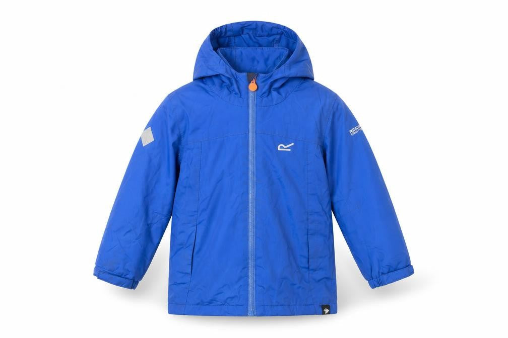 Regatta Boys Blue Waterproof Hooded Rain Coat Jacket 3-4 Years