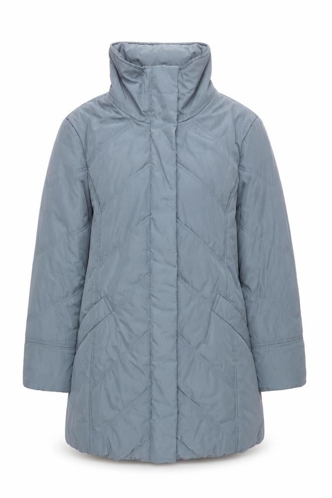 Windsmoor Women's Blue Mid-Length Puffer Coat Size L Winter Casual