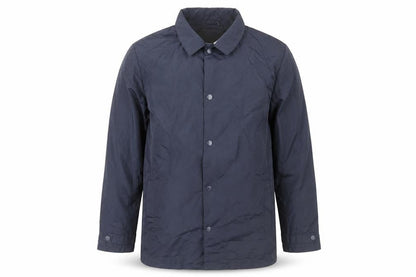 Front view of Zara boys’ blue polyurethane mid-length jacket 13-14 years