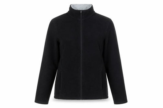 Marks & Spencer Women's Black Fleece Full Zip Jacket UK 10
