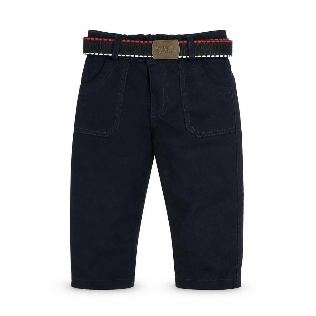 Ramada Boys Black 2 Years Chino Trousers with Belt