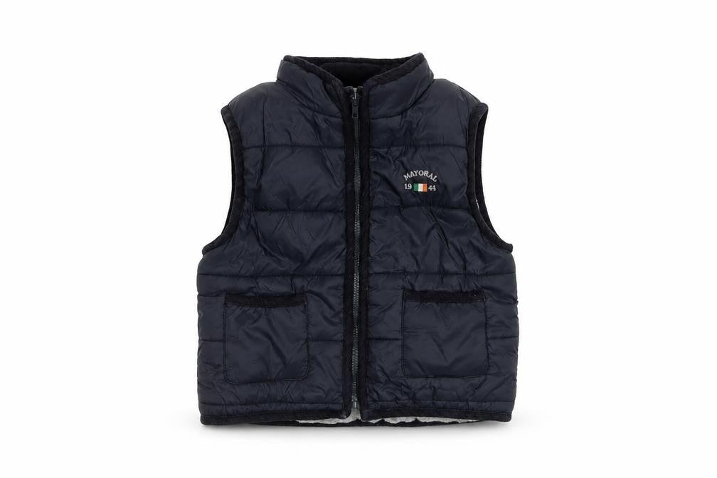 Mayoral Boys Black 2 Years Puffer Gilet Winter Waistcoat