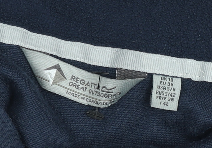 Regatta Unisex Blue Fleece Half Zip Pullover Sweatshirt S