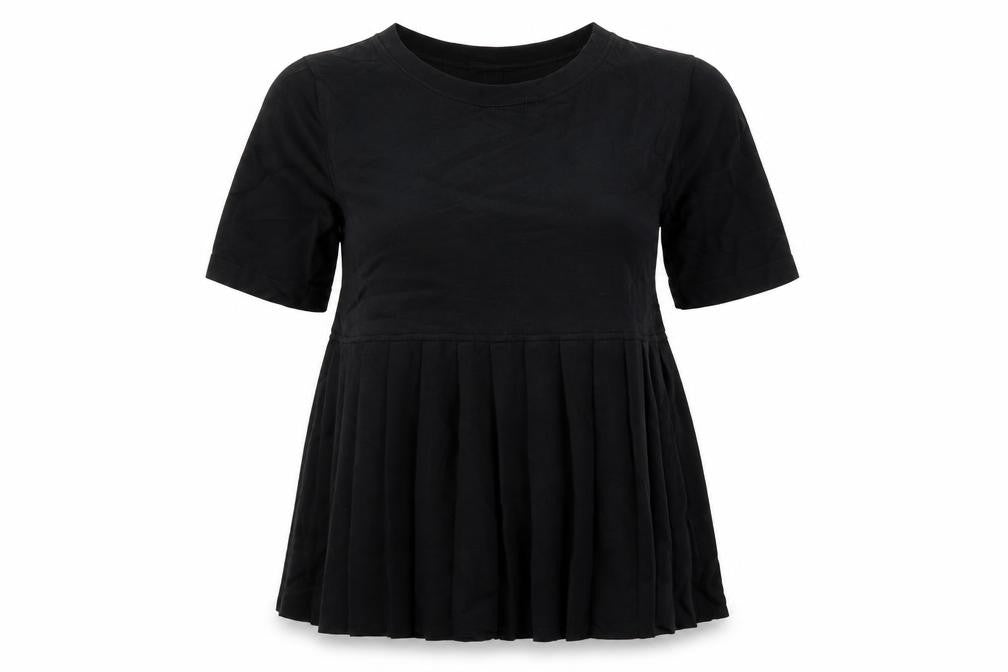 COS Women Black Short Pleated Shift Dress Size S
