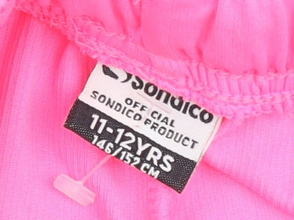 Sondico Boys Pink 11-12 Years Athletic Shorts Polyester Drawstring