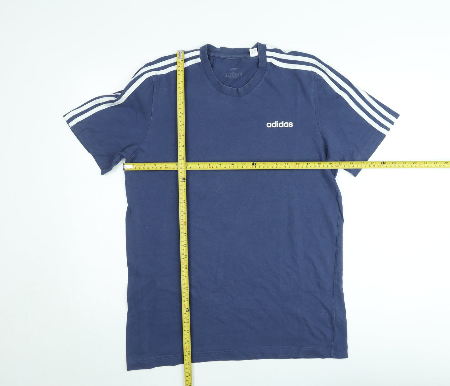 Adidas Men's Navy Blue Crew Neck Short Sleeve T-Shirt Size L