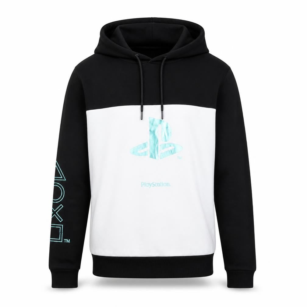 Difuzed PlayStation Men's Black & White Pullover Hoodie Size S
