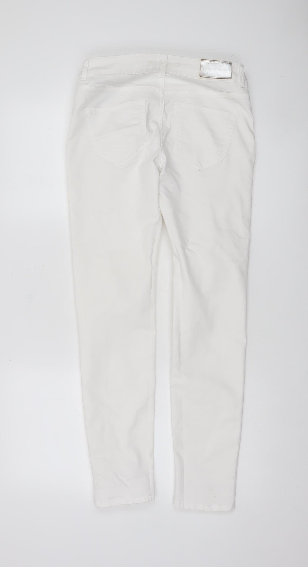 Silvian Heach Women’s White Slim Fit Jeggings Size 29 Stretch Cotton