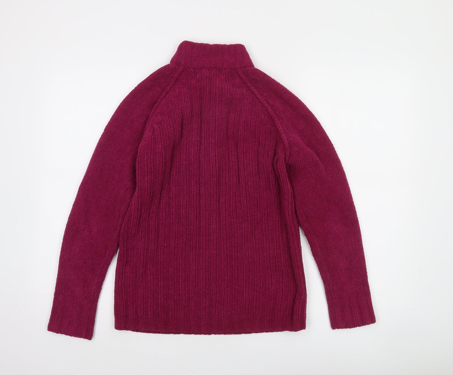 Peter Storm Womens Purple Fleece 1/4 Zip Jumper Size 8