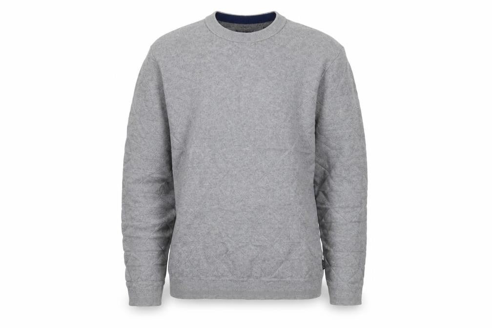 Ted Baker Men's Grey M Cable-Knit Crew Neck Pullover Jumper