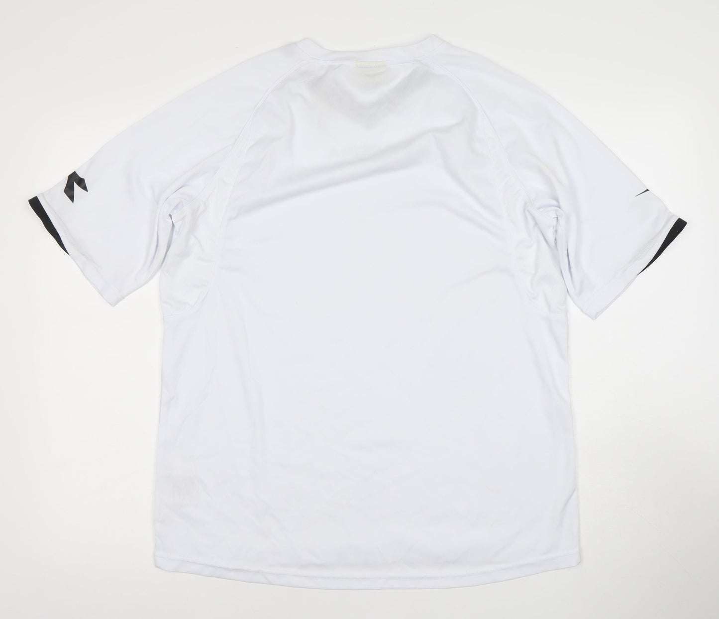 Diadora Men’s White V-Neck Sports Jersey T-Shirt Size L