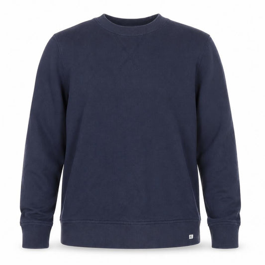 RE THREADS Men's Blue Cotton Crew Neck Pullover Sweatshirt Size S