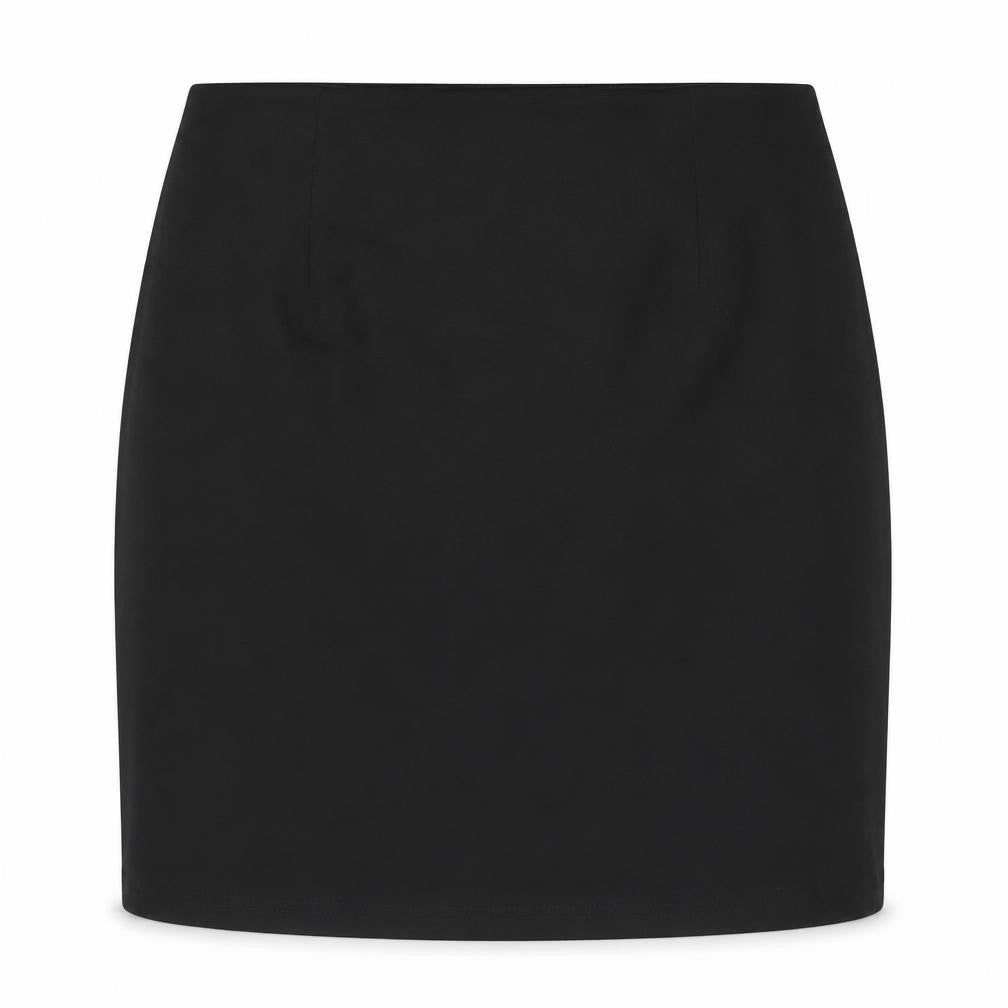 Vero Moda Womens Black Pencil Skirt Size M Zip Front Stretch Workwear