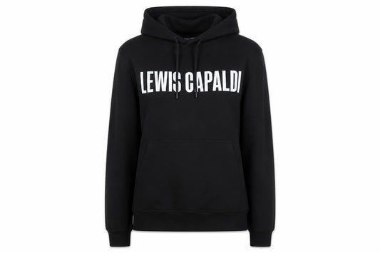 Lewis Capaldi Women's Black Pullover Hoodie Size S Graphic Tour Sweatshirt