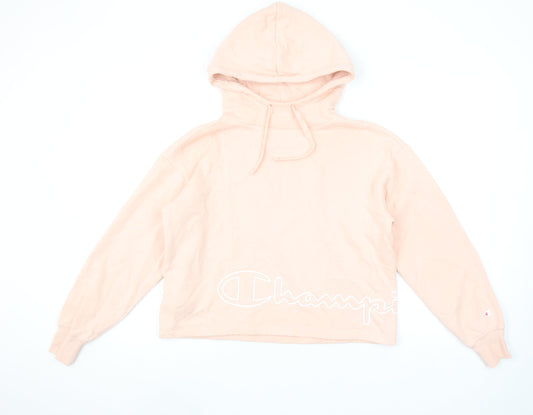Champion Women's Pink Small Pullover Hoodie Cotton Blend