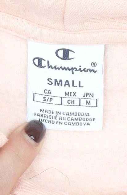 Champion Women's Pink Small Pullover Hoodie Cotton Blend