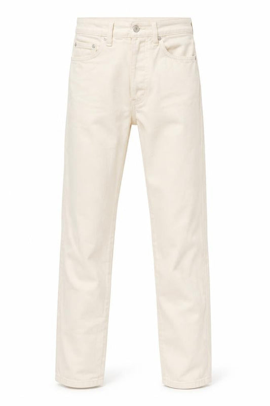 Stradivarius Women Ivory Slim Jeans UK 4 Cotton Denim Stretch