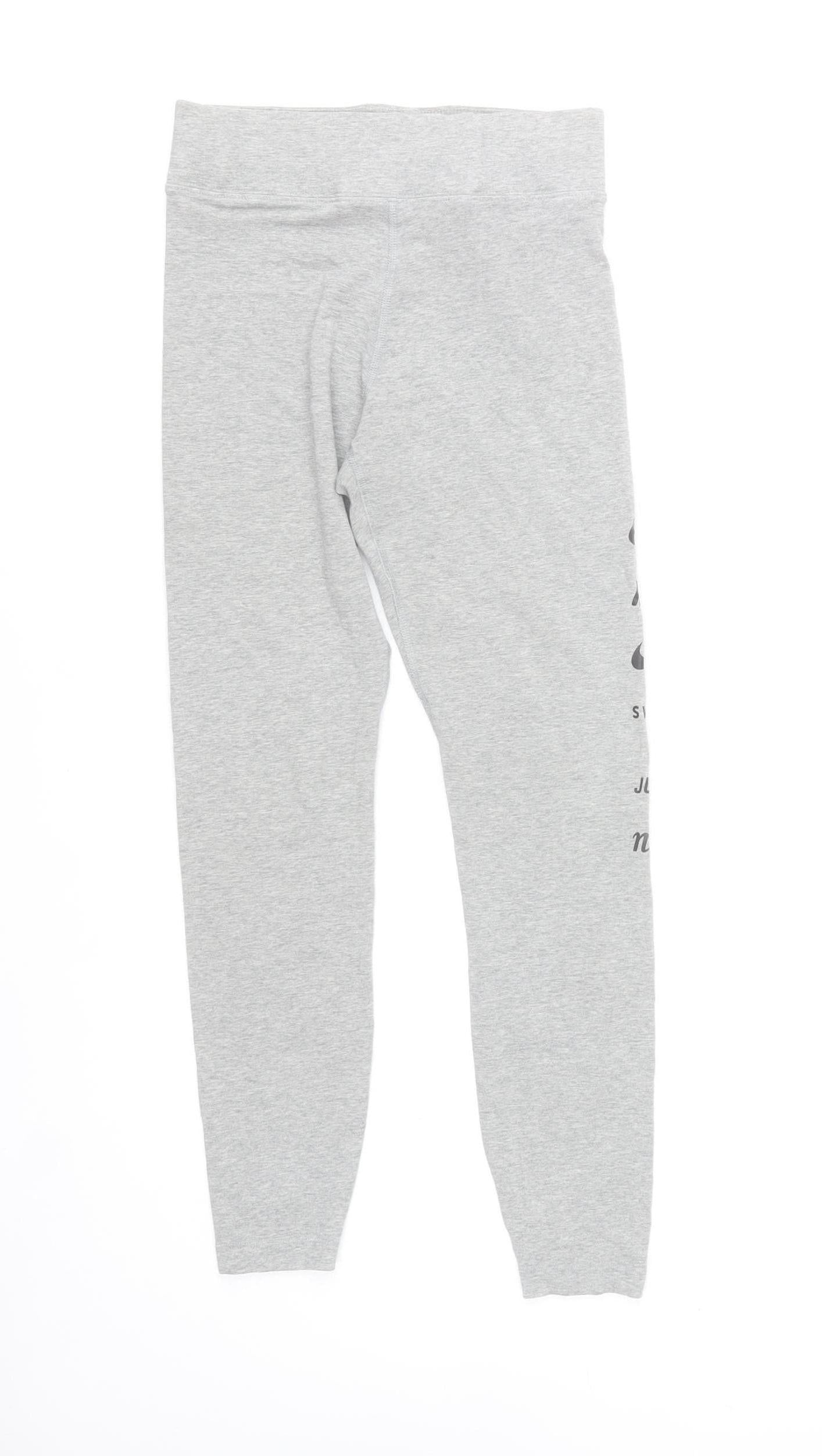 Nike Womens Grey S Leggings Stretch Activewear Sports Tight