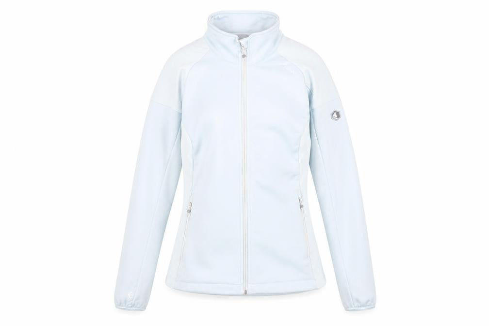 Regatta Womens Blue Softshell Jacket UK 12 Lightweight Outdoor Zip Up