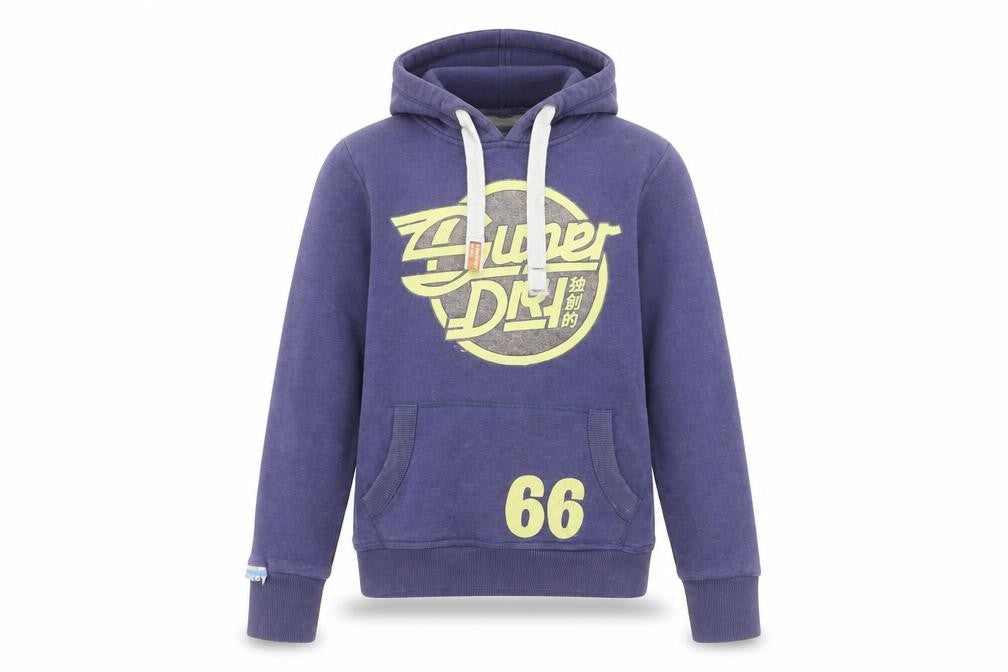 Superdry Women's Purple Pullover Hoodie Size S Cotton Blend