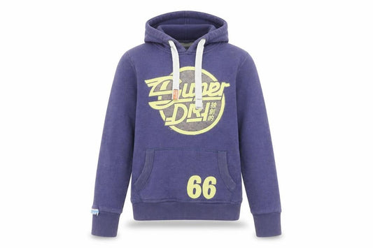 Superdry Women's Purple Pullover Hoodie Size S Cotton Blend