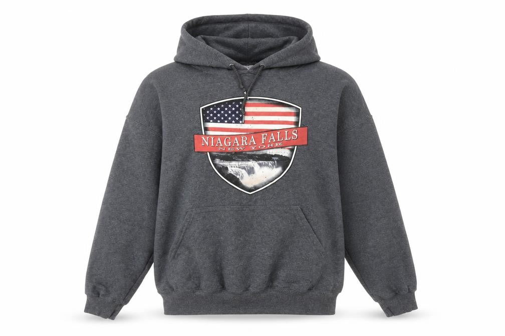 Jerzees Women’s Grey Niagara Falls Hoodie Small Cotton Blend Pullover