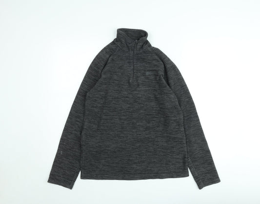 Mountain Warehouse Men's Grey XS 1/4 Zip Fleece Pullover Sweatshirt