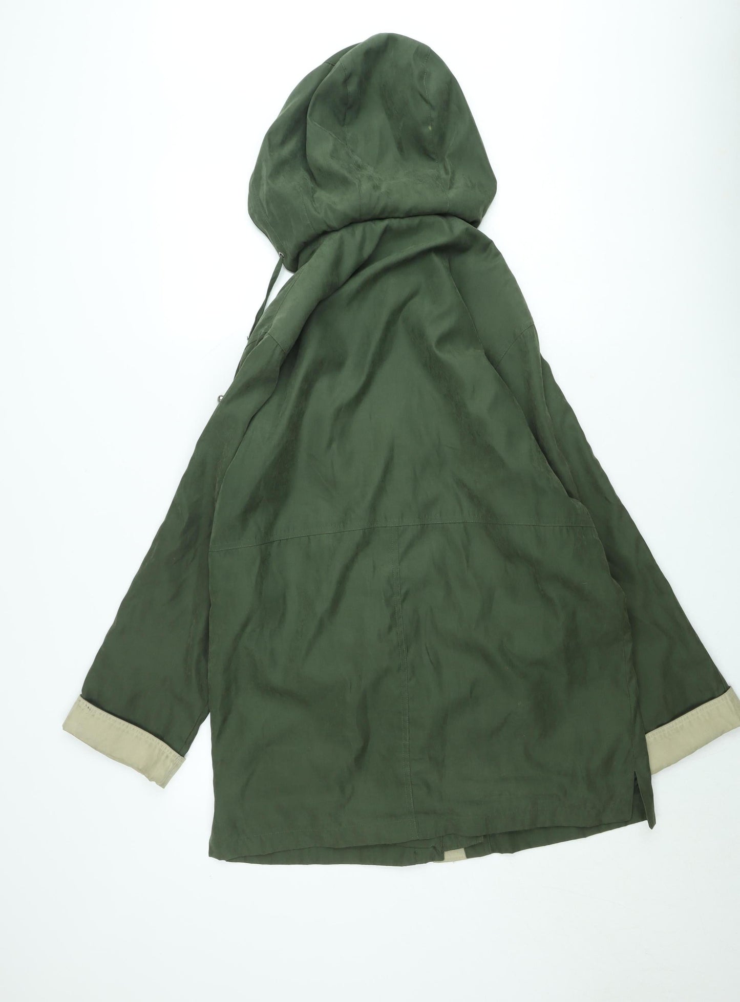 Nuage Micro Men's Green L Parka Jacket Hooded Water Resistant Outdoor Coat