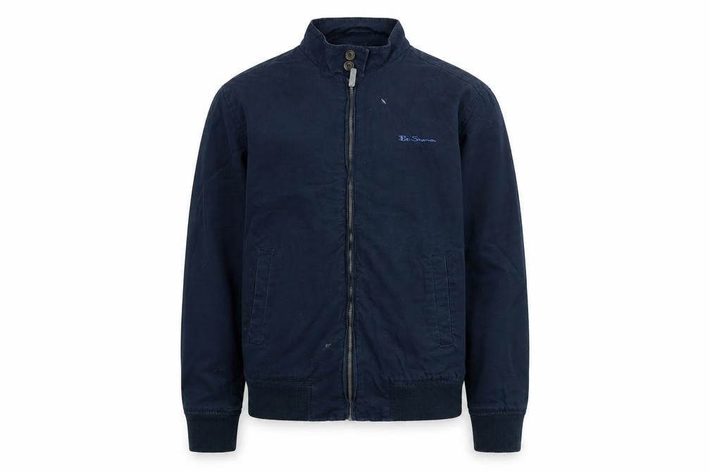 Ben Sherman Boys Blue Cotton Bomber Jacket 12-13 Years Full Zip Lined