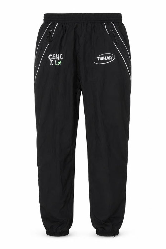 Tibhar Classic Sportswear Men's Black Small Jogger Trousers Polyester Microfibre