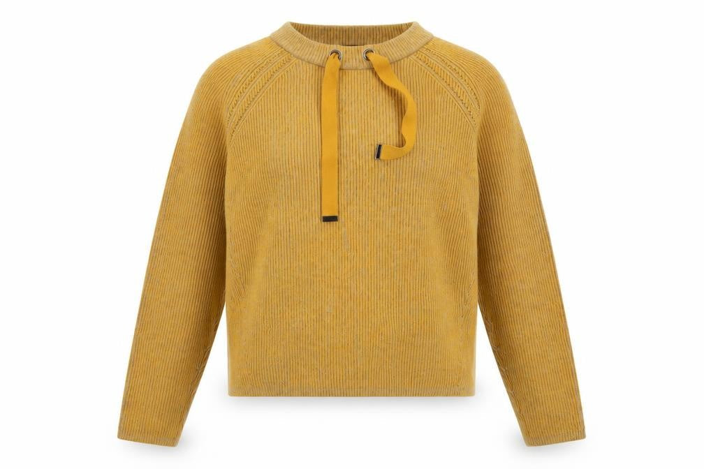 Betty Barclay Women's Yellow Striped Pullover Jumper Size 10