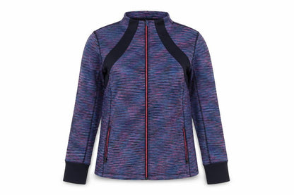Front view of Dunnes women’s multicoloured, size UK 12, track jacket