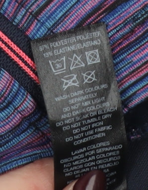 Brand and care label for Dunnes women’s multicoloured, size UK 12, track jacket
